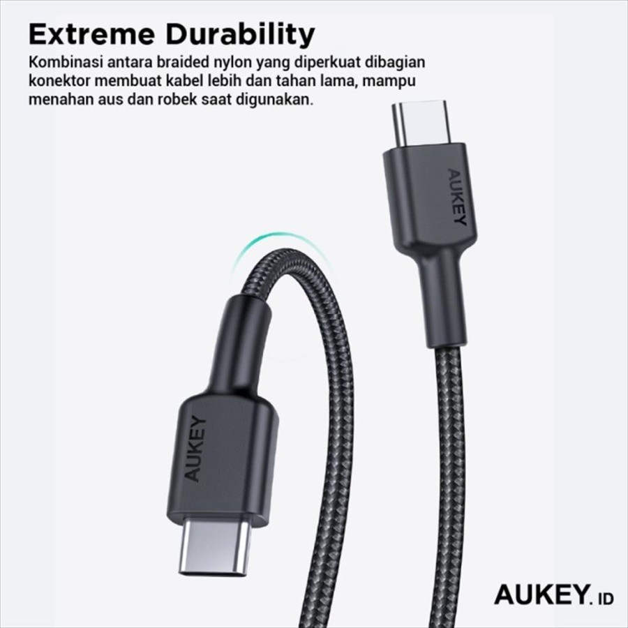 Aukey Kabel Data Usb C To C A W Cm M Super Fast Cb Cd