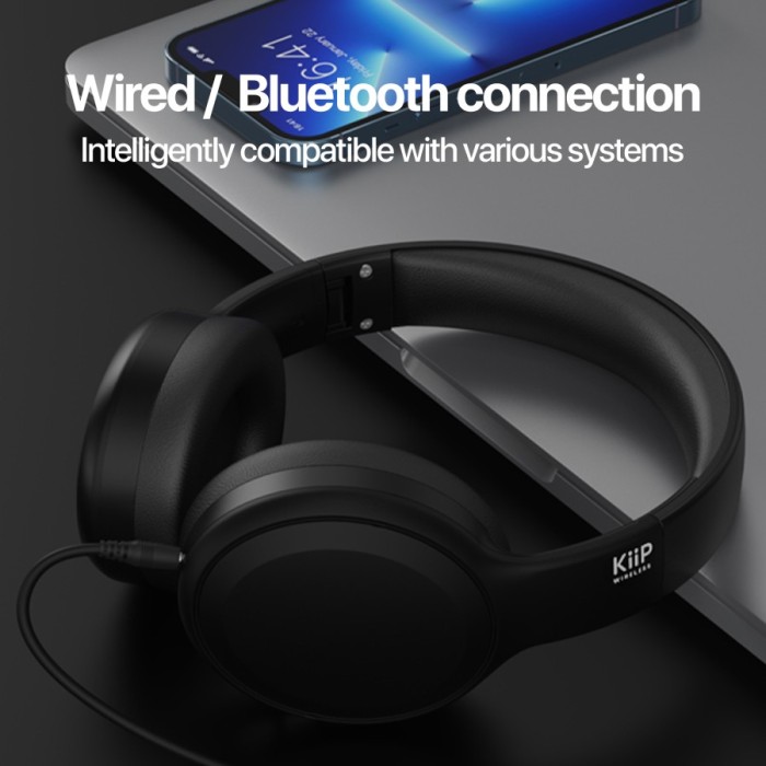 Kiip TH30 Headphone Bluetooth Wireless Low Latency Over Ear BT5.3 - Image 2